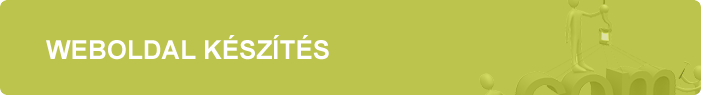 Weboldal készítés